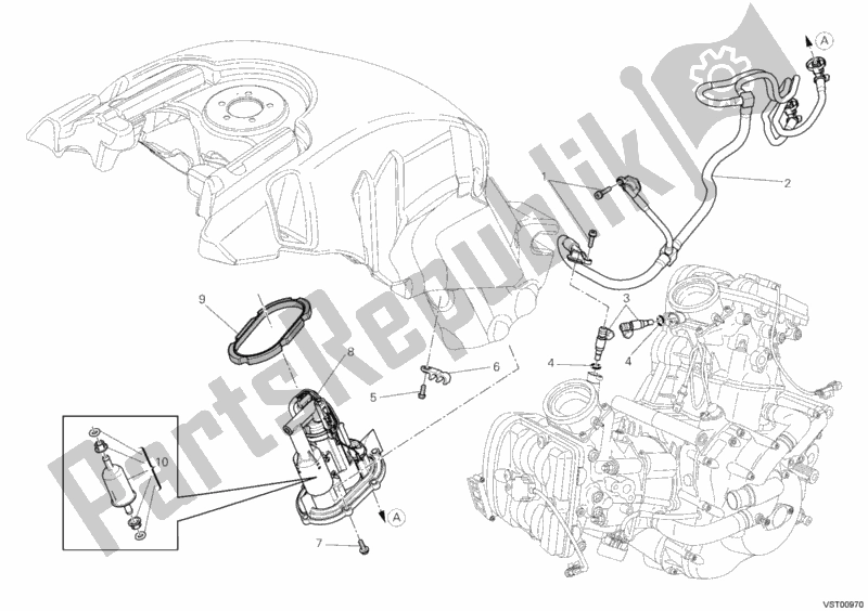 Todas las partes para Bomba De Combustible de Ducati Diavel Carbon 1200 2012